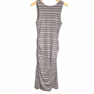 Atletha Striped Midi Raunch Dress Size Small S